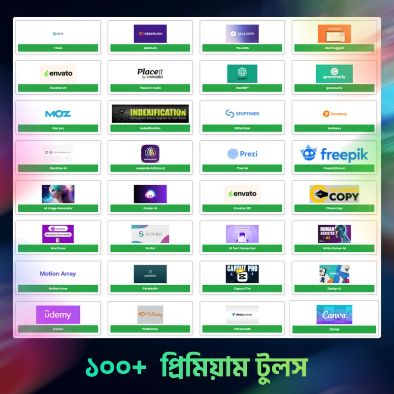 100+ Premium Tools Subscription