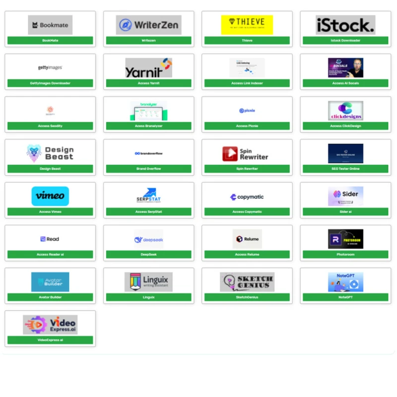 100+ Premium Tools Subscription
